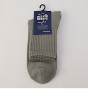 【OCTAVE OCTAVE】底パイル無地リブソックス