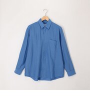 NRリネン　リングドットボタン　レギュラーシャツ