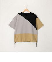 スエード×ポンチパネル切り替えTee