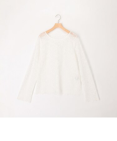 ラッセルレーススリットブラウス