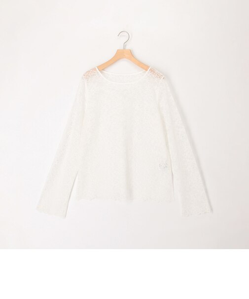 ラッセルレーススリットブラウス