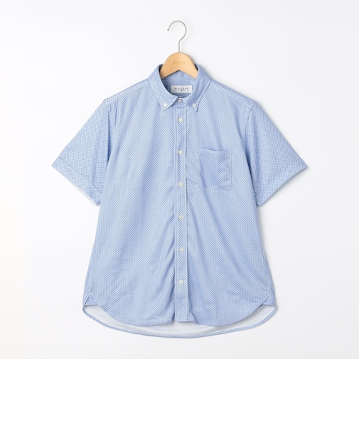 《ビジカジ対応》カノコプリントテープBD　半袖シャツ