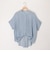 シアーデニムハーフスリーブシャツ