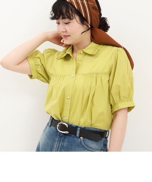60Sローン衿フリルシャツ
