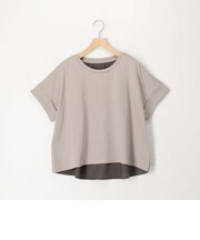 異素材バイカラーＴシャツ
