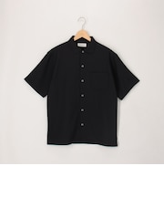 COOLMAX麻調メッシュリングスナップボタンシャツ半袖