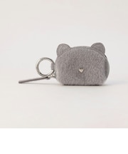 ねこチャーム フェイクハラコキーケース
