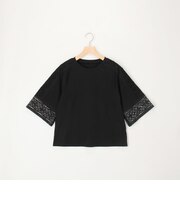 袖レースTシャツ