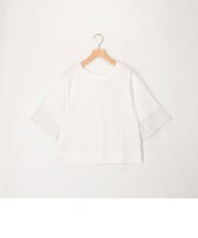 袖レースTシャツ