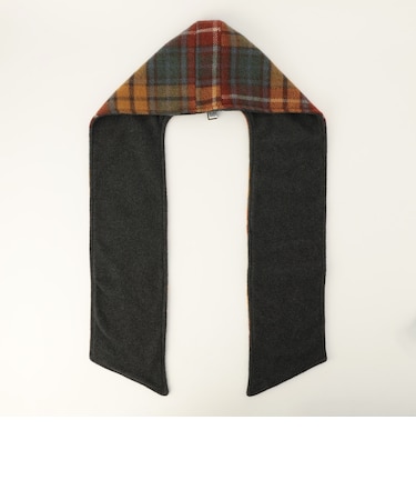 【TWEEDMILL】別注チェック柄フード付きマフラー