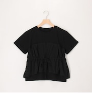 シアーチェックビスチェ付きTシャツ