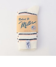 【Robert P. Miller】1P Shaggy border socks　シャギーボーダーソックス