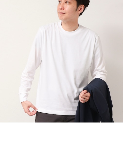 《ビジカジ対応》シルケット天竺 JACKET-Tシャツ 長袖