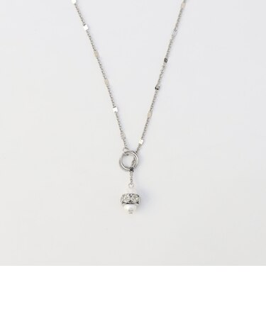 スノーパールマンテルドットチェーンネックレス
