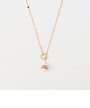 スノーパールマンテルドットチェーンネックレス