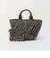 LEATHER HANDLE JQ TOTE