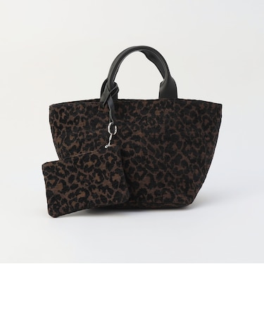 LEOPARD TOTE WITH POUCH