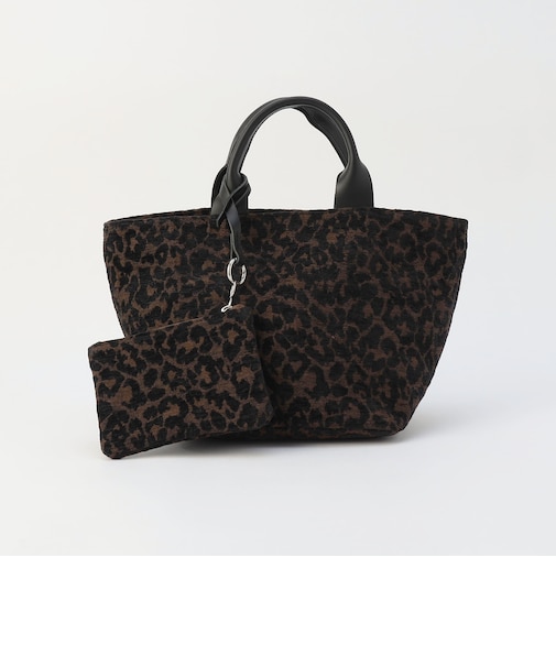 LEOPARD TOTE WITH POUCH