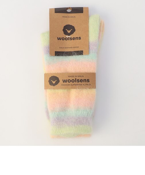【WOOLSENS/ウールセンズ】モヘアボーダーソックス