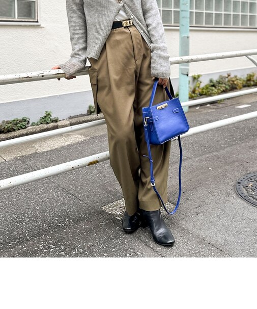 《セットアップ対応》ウォッシャブルソフトカーゴパンツ
