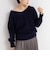 ヘアリー2WAYプルオーバーニット