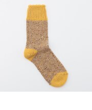 【H HOOT WEAR/エイチフットウエア】ネップバイカラーソックス