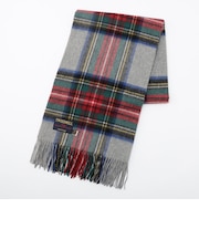 【TWEEDMILL】チェック柄ウールストール