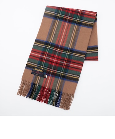 【TWEEDMILL】チェック柄ウールストール