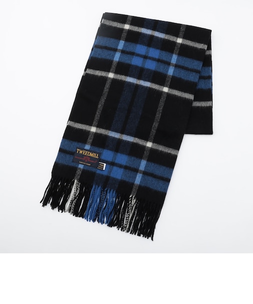 【TWEEDMILL】チェック柄ウールストール