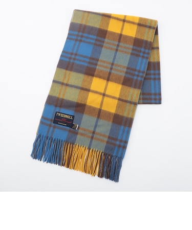 【TWEEDMILL】チェック柄ウールストール