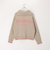 配色バックロゴZIPカーディガン