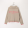 配色バックロゴZIPカーディガン