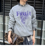 【FRUIT OF THE LOOM】FTL 25FW PRINT SWEAT3　裏起毛プリントスウェット