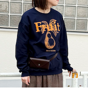【FRUIT OF THE LOOM】FTL 25FW PRINT SWEAT3　裏起毛プリントスウェット