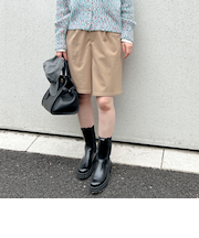 裏起毛サキソニータックハーフパンツ