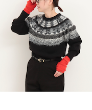 フェザーノルディックプルオーバーニット