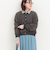 フェザークルーネックカーディガン
