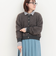 フェザークルーネックカーディガン
