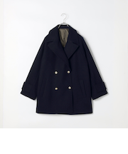 フェイクウールライトジャージPコート