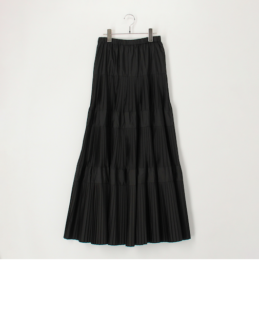 プリーツティアードスカート