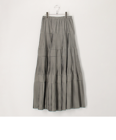 プリーツティアードスカート
