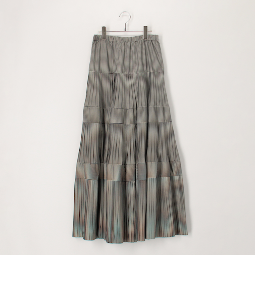 プリーツティアードスカート