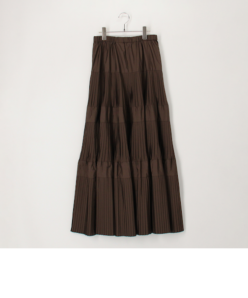 プリーツティアードスカート