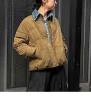 エアリーノーカラーピュアダウンジャケット