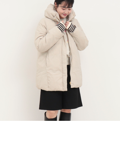 マイクロタフタカシュネックダウン