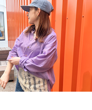 リネンコットンレギュラーシャツ