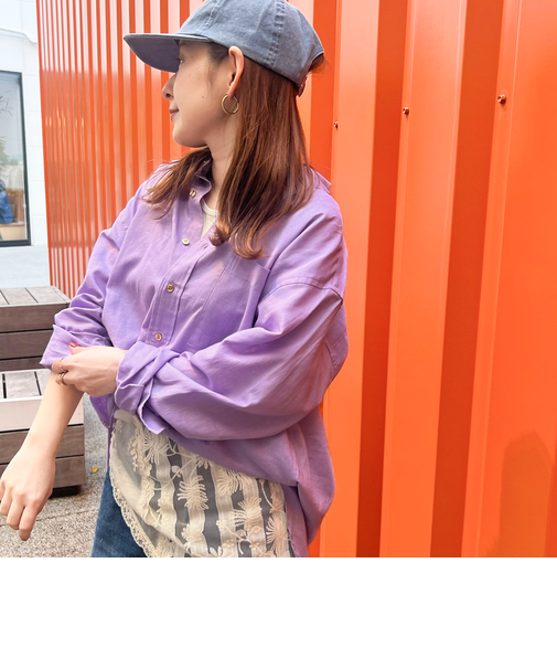 リネンコットンレギュラーシャツ