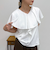 ラッフルカットソーブラウス