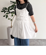 ギャザーキャミソールビスチェ