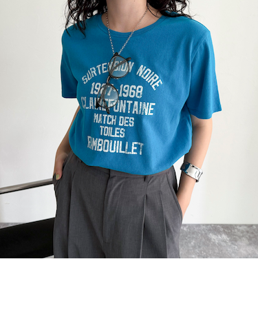 ヴィンテージライクピグメントTシャツ